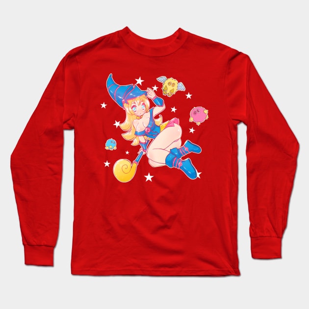 Dark Magician girl Long Sleeve T-Shirt by Phioriart